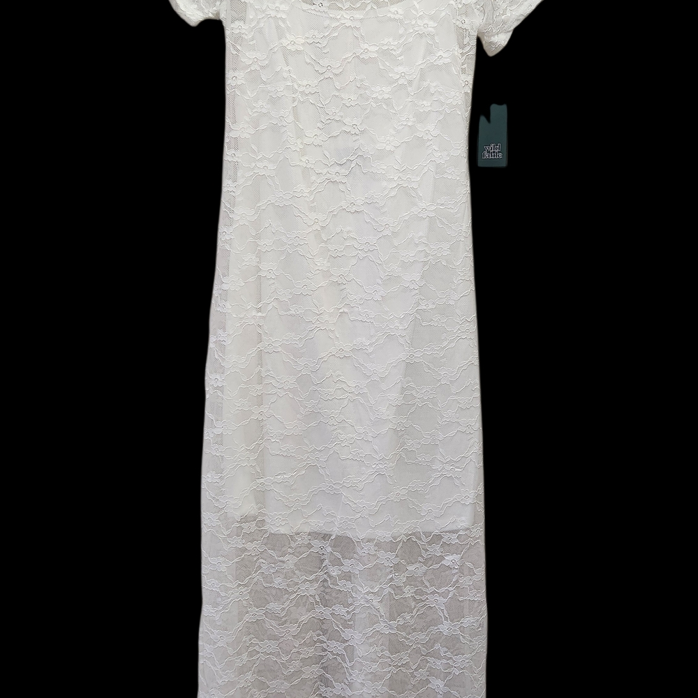 NWT Wild Fable Lace Maxi Dress Off White Sz Sm